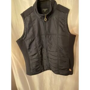 Ellen Reyes Woman Black Winter Quilted vest 2XL